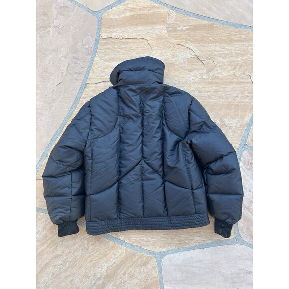 BOGNER Goose Down Filled Quilted Cropped Black Jacket Coat Womens size 12 M L - Picture 3 of 8